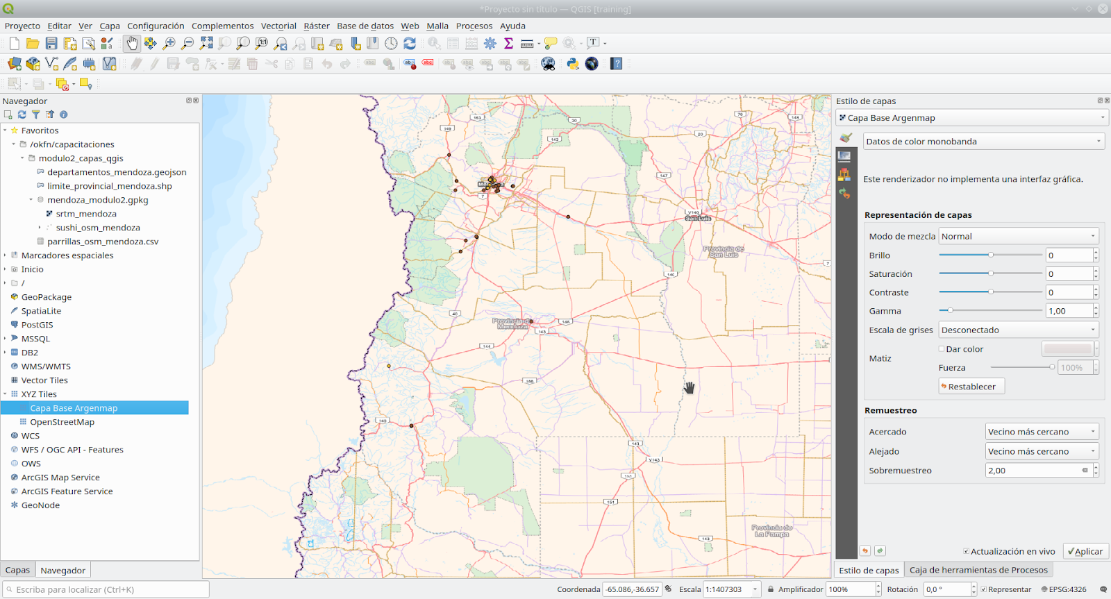 PGP Basemap layer loaded in QGIS