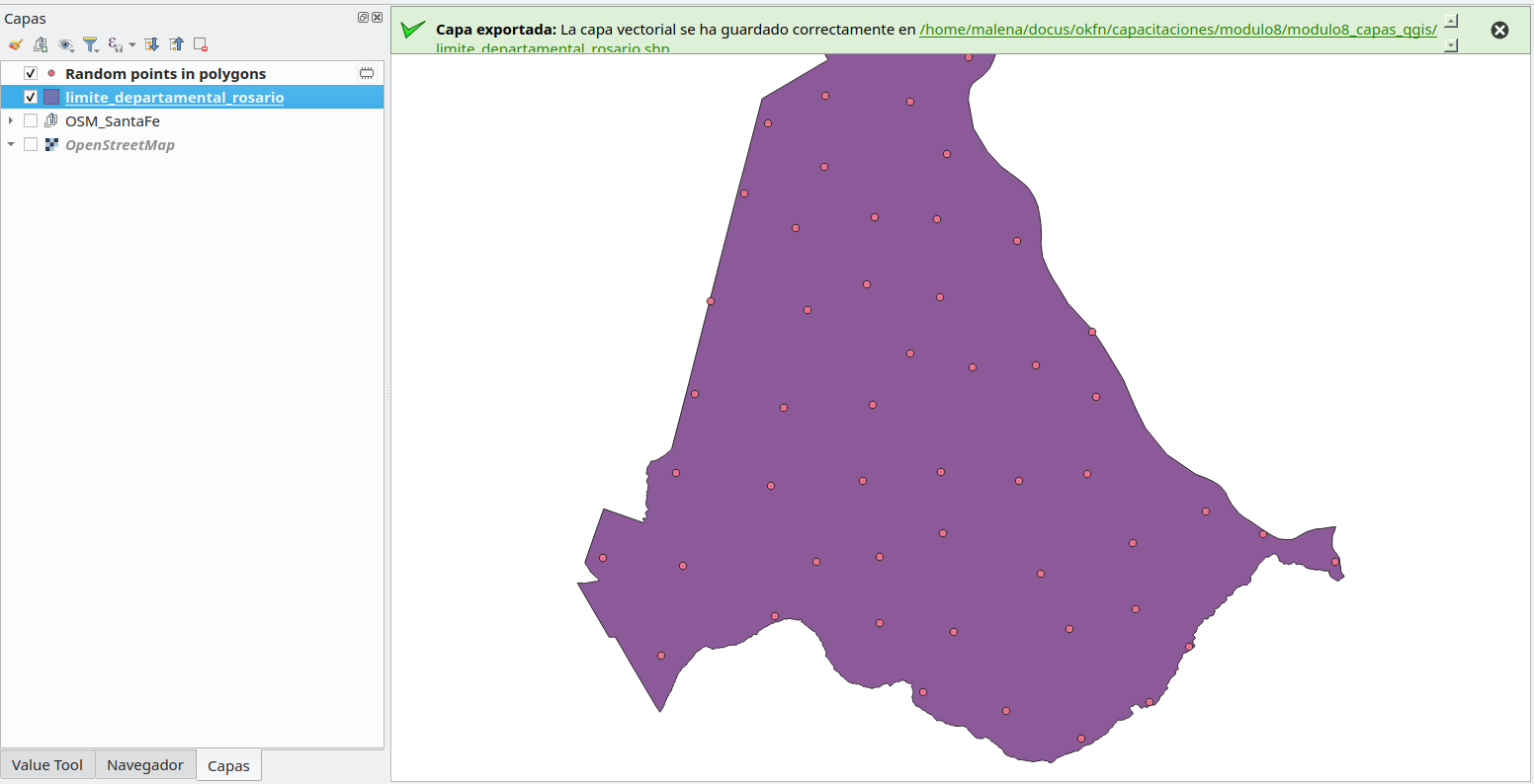 Point data layer - randomly created within specified polygons