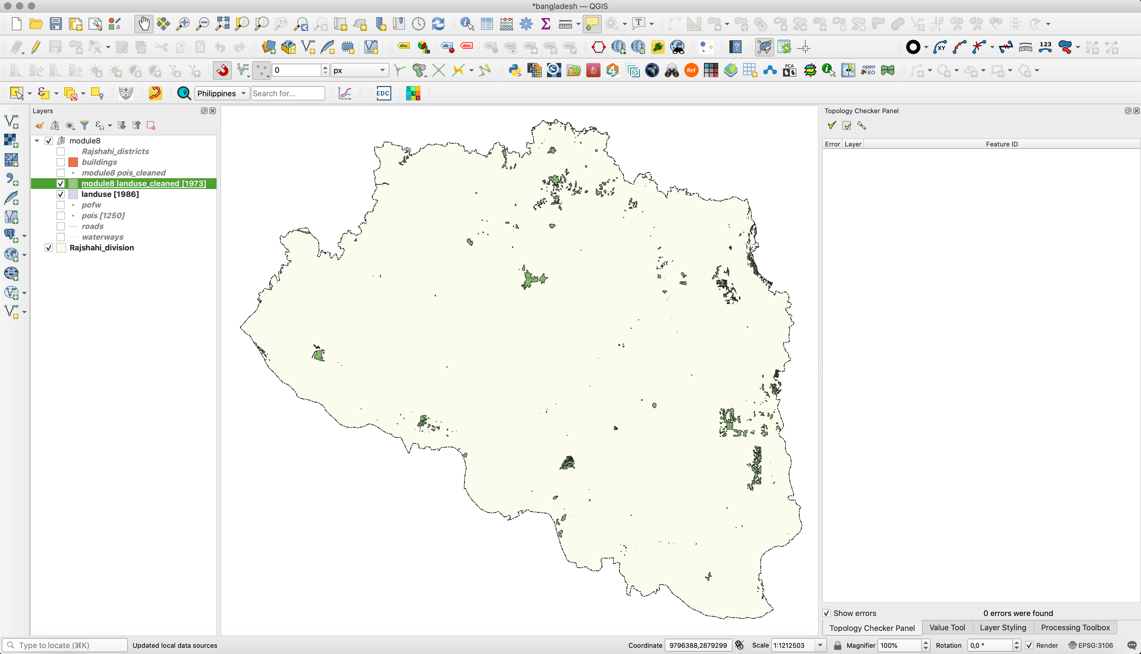 Results of Delete duplicate geometries