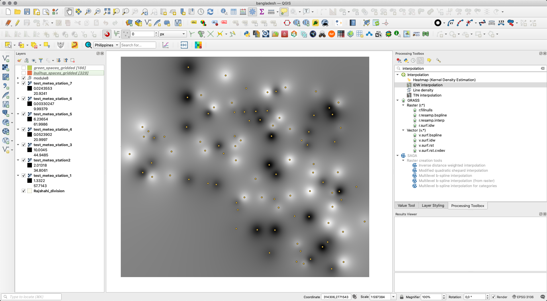 Interpolated datasets