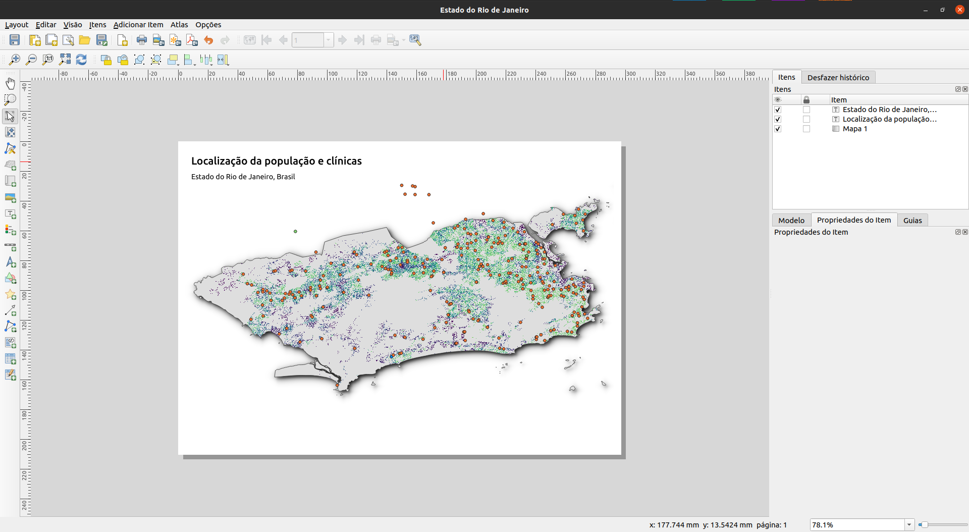 Adicione o título do mapa