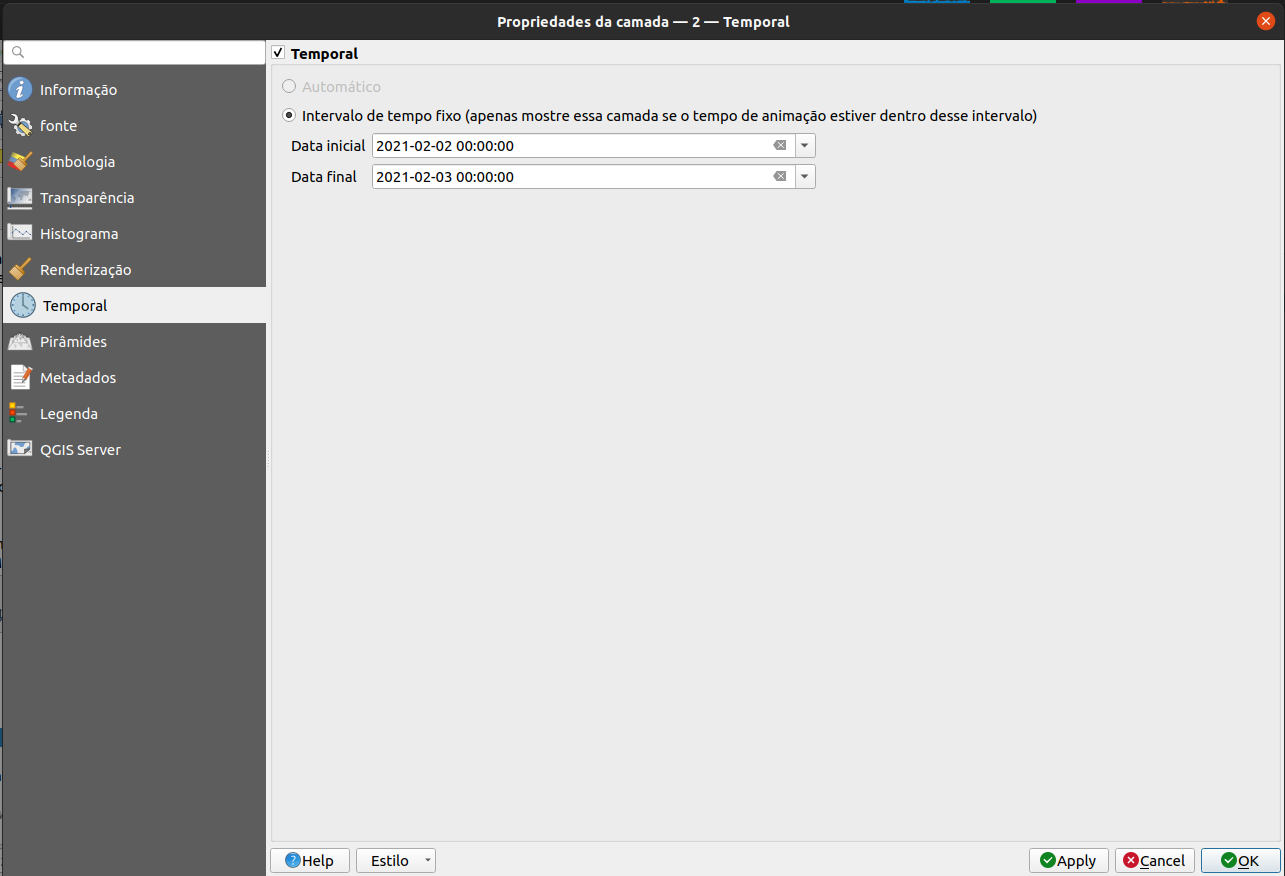 Configurando informações temporais para o conjunto de dados raster (2)