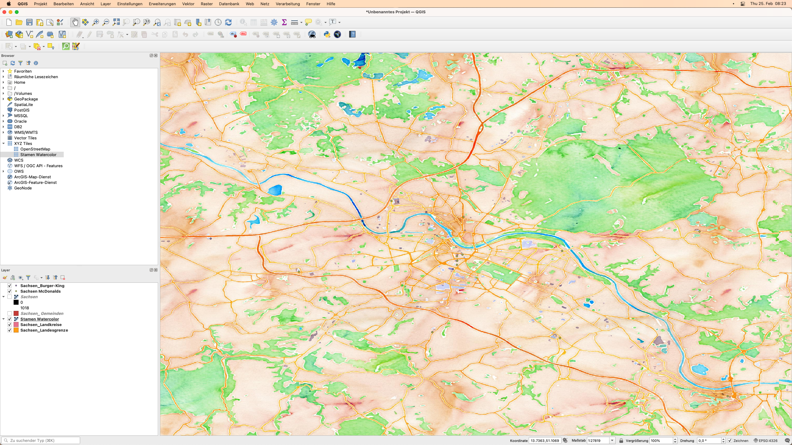 PGP Basemap Layer geladen in QGIS