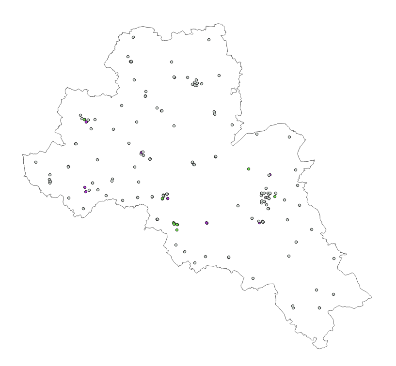 Kartendarstellung der Schulen