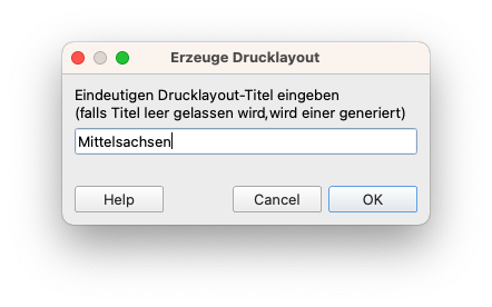 Benennen des Drucklayouts