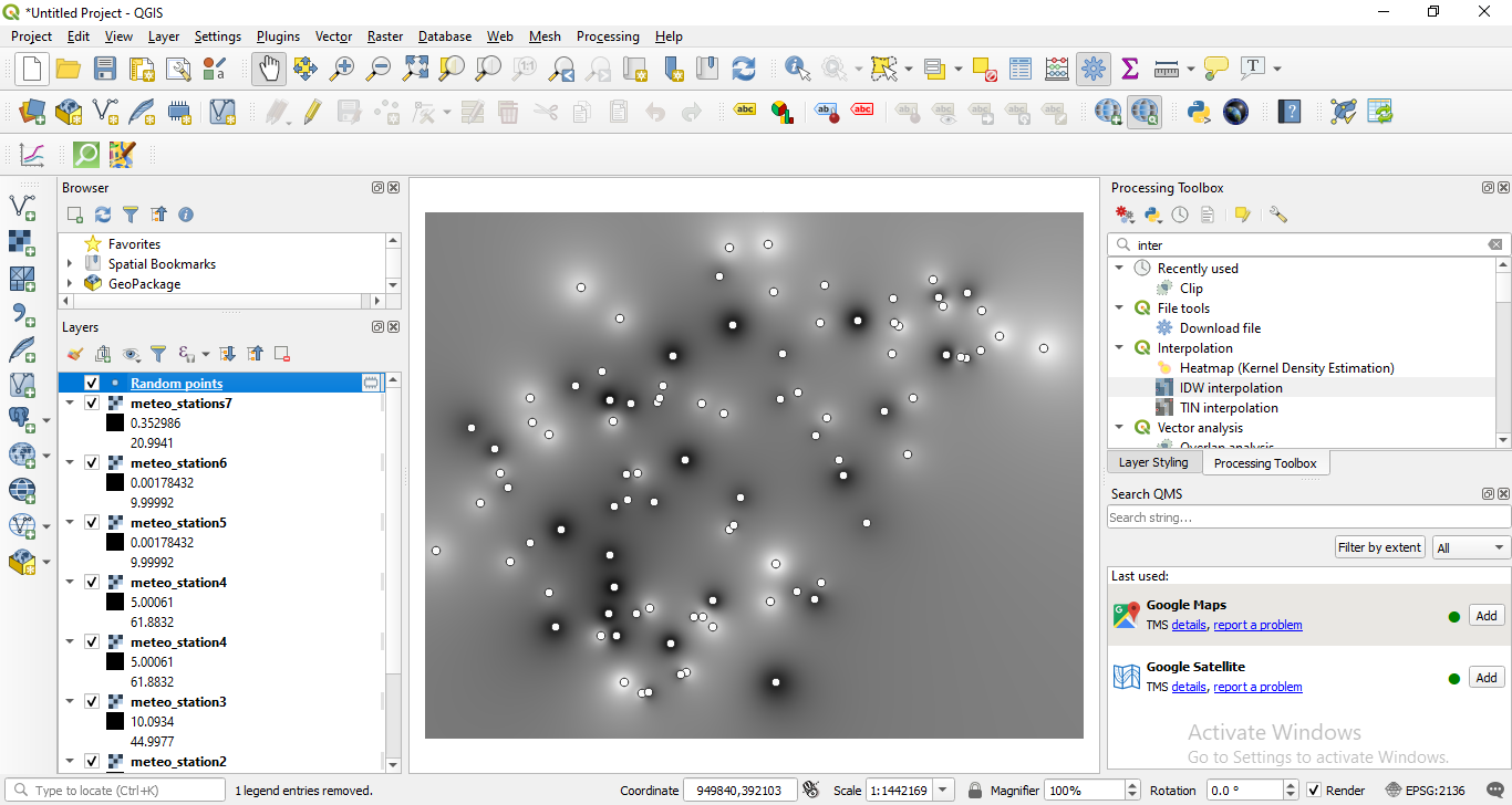 Interpolated datasets