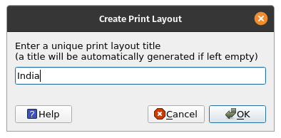 Naming the Print Layout