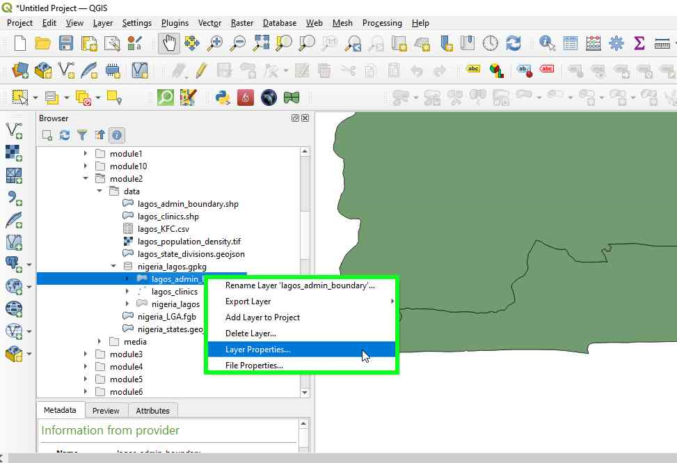 Checking Layer Properties