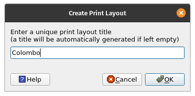 Naming the Print Layout