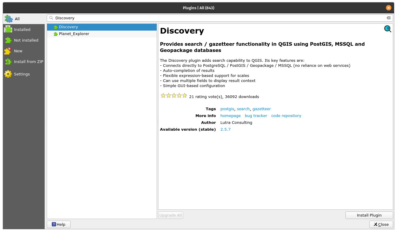 Discovery plugin